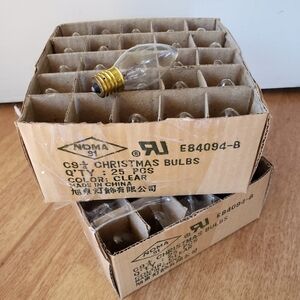 47 clear Christmas bulbs electric Christmas light bulbs new